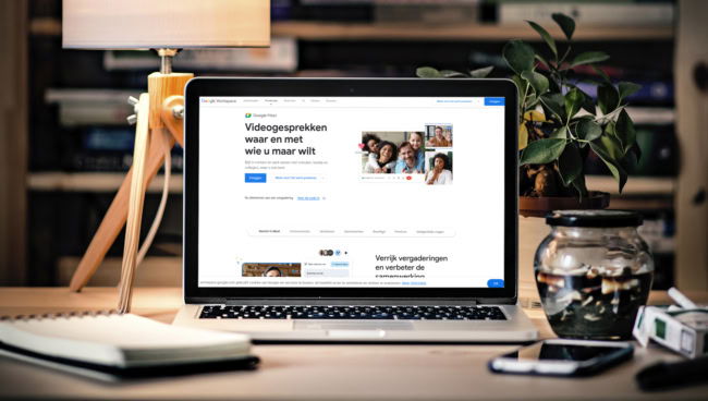 Teamvergaderen via Google Meet