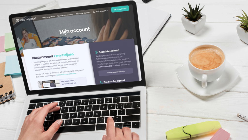 mijn account Mijn account is helemaal vernieuwd