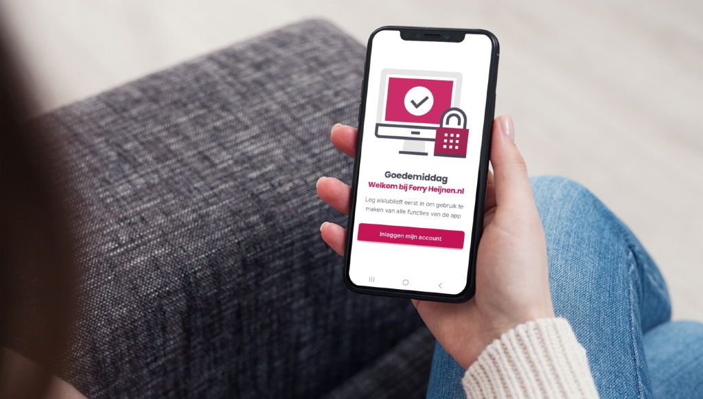 Mijn account altijd binnen handbereik met de app